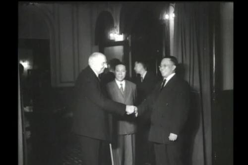 蔣（中正）總統接見卜克曼　世界道德重整運動發起人